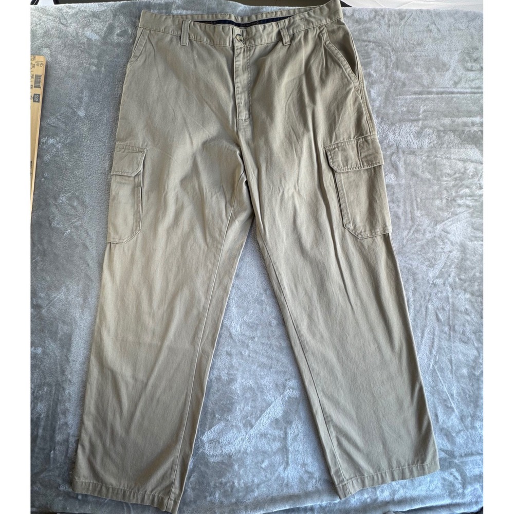 Duck Head Mens Cargo Pants Size 38 Khaki Cotton Utility Workwear Outdoors Hiking